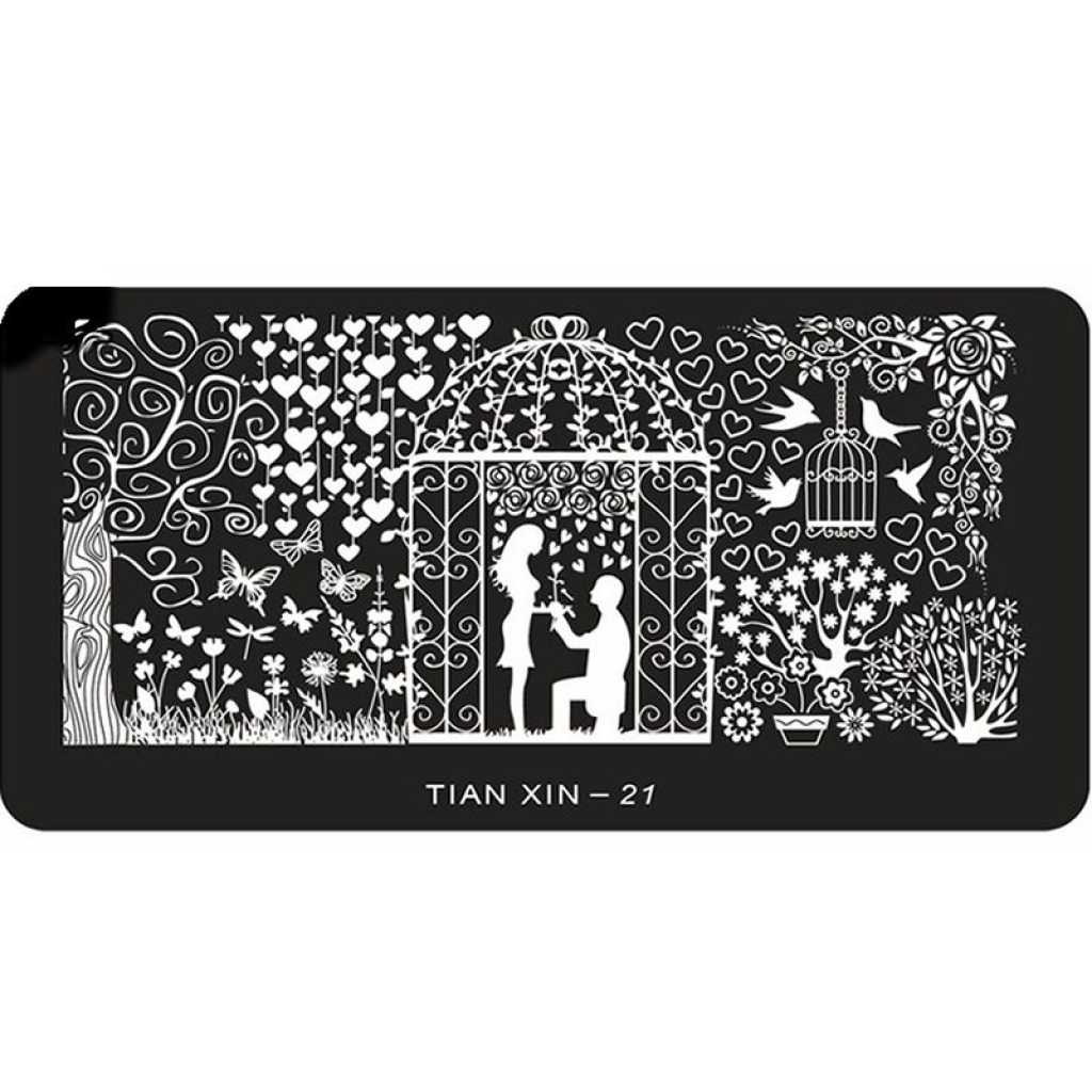 Stamping Schablone A01